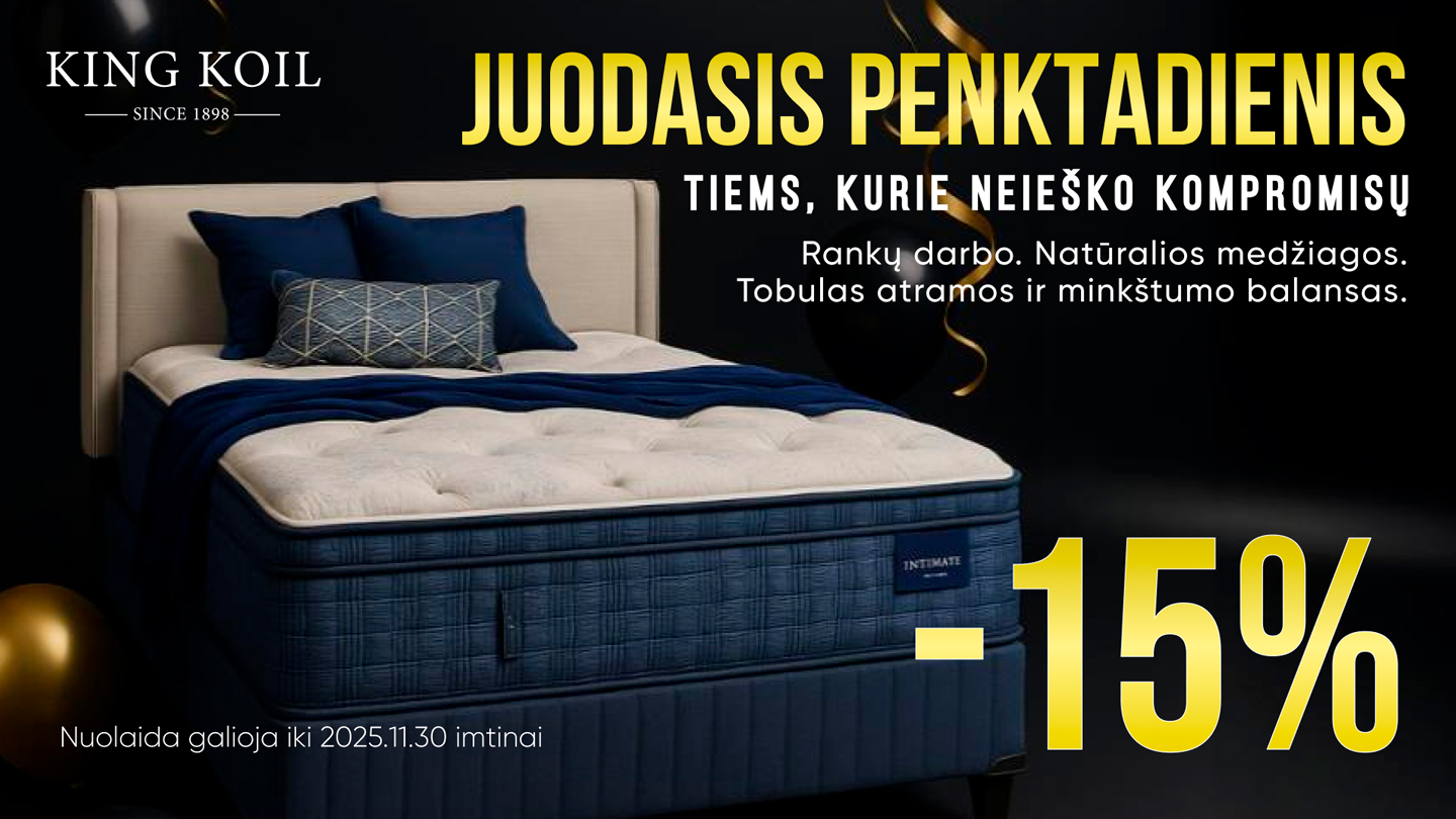 Premiuim klasės rankų darbo King Koil čiužiniai